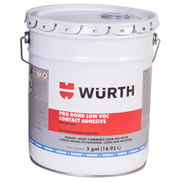 Pro Bond Low VOC Canister Adhesive, Red, 5 Gallon Pail