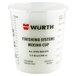 Paint Mixing Disposable Cup, 2.5 Quart