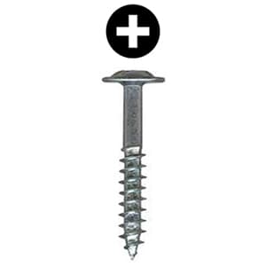 #8 x 3/4" Washer Head Hinge/Drawer Slide Screw, Phillips Drive Coarse Thread and Type 17 Auger Point, Lubricated, Box of 10 Thousand by Wurth