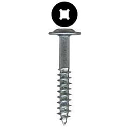 #8 x 1-1/4" Round Washer Head Face Frame/Pocket-Hole Screw, Combo Drive Coarse Thread and Type 17 Auger Point, Black, Box of 7 Thousand by Wurth