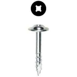 #8 x 1" Modified Washer Head Drawer Front Adjusting Screw, Combo Drive Coarse Thread and Type 17 Auger Point, Zinc, Box of 1 Thousand by Wurth