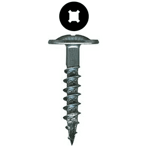#8 x 1-1/8" Modified Washer Head Drawer Front Adjusting Screw, Combo Drive Coarse Thread and Type 17 Auger Point, Zinc, Box of 6.5 Thousand by Wurth