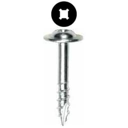 #8 x 1-1/8" Modified Washer Head Drawer Front Adjusting Screw, Combo Drive Coarse Thread and Type 17 Auger Point, Zinc, Box of 1 Thousand by Wurth
