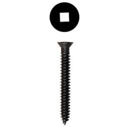 #7 x 1" Bugle Head Drywall Screw, Square Drive Coarse Thread and Sharp Point, Black, Box of 1 Thousand by Wurth