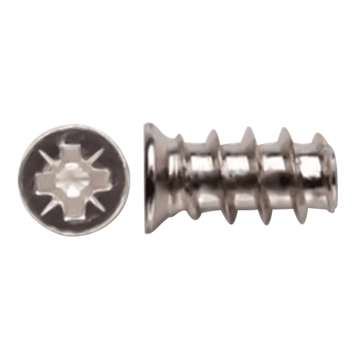 #5 x 10mm Flat Head Euro Screw, Pozi Drive Euro Thread and Blunt Point, Nickel, Box of 15 Thousand by Wurth