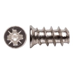 #5 x 10mm Flat Head Euro Screw, Pozi Drive Euro Thread and Blunt Point, Nickel, Box of 15 Thousand by Wurth