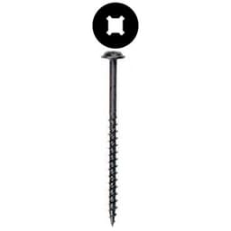 #8 x 1-1/4" Round Washer Head Face Frame/Pocket-Hole Screw, Combo Drive Coarse Thread and Type 17 Auger Point, Black, Box of 1.5 Thousand by Wurth