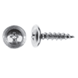 #8 x 1/2" Modified Truss Head Hinge/Drawer Slide Screw, Phillips Drive Coarse Thread and Regular Point, Zinc, Box of 5 Thousand by Wurth