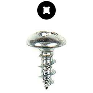 #8 x 7/16" Truss Head Hinge/Drawer Slide Screw, Combo Drive Coarse Thread and Regular Point, Zinc, Box of Thousand by Wurth