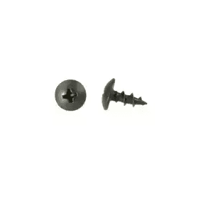#8 x 7/16" Truss Head Hinge/Drawer Slide Screw, Phillips Drive Coarse Thread and Regular Point, Black, Box of 5 Thousand by Wurth