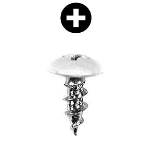 #8 x 7/16" Truss Head Hinge/Drawer Slide Screw, Phillips Drive Coarse Thread and Regular Point, Zinc, Box of 14 Thousand by Wurth