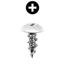 #8 x 7/16" Truss Head Hinge/Drawer Slide Screw, Phillips Drive Coarse Thread and Regular Point, Zinc, Box of 14 Thousand by Wurth