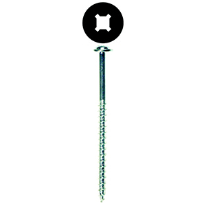 #10 x 2-1/2" Round Washer Head Installation Screw, Combo Drive Coarse Thread and Regular Point, Zinc with White Head, Box of 1.5 Thousand by Wurth