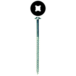 #10 x 2-1/2" Round Washer Head Installation Screw, Combo Drive Coarse Thread and Regular Point, Zinc with White Head, Box of 1.5 Thousand by Wurth