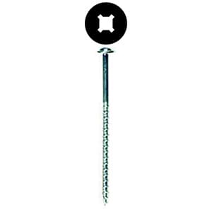 #10 x 3-1/2" Round Washer Head Installation Screw, Combo Drive Coarse Thread and Regular Point, Zinc with Zinc Head, Box of 8 Hundred by Wurth