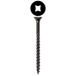 #8 x 1" Flat Head Assembly Screw, Combo Drive Coarse Thread with Nibs and Type 17 Auger Point, Zinc, Box of Thousand by Wurth