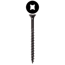 #8 x 1" Flat Head Assembly Screw, Combo Drive Coarse Thread with Nibs and Type 17 Auger Point, Zinc, Box of Thousand by Wurth
