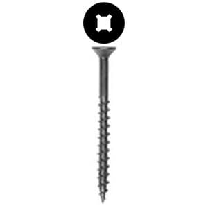 #8 x 1-1/2" Flat Head Assembly Screw, Combo Drive Coarse Thread and Regular Point, Lubricated, Box of 5 Thousand by Wurth