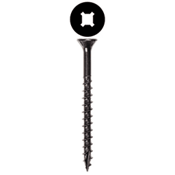 #8 x 1-1/2" Flat Head Assembly Screw, Combo Drive Coarse Thread with Nibs and Type 17 Auger Point, Zinc, Box of 7 Thousand by Wurth