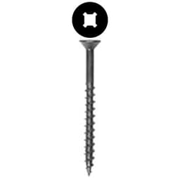 #8 x 1-1/4" Flat Head Assembly Screw, Combo Drive Coarse Thread and Regular Point, Lubricated, Box of 7.5 Thousand by Wurth