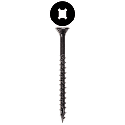 #8 x 1-1/4" Flat Head Assembly Screw, Combo Drive Coarse Thread with Nibs and Type 17 Auger Point, Zinc, Box of Thousand by Wurth