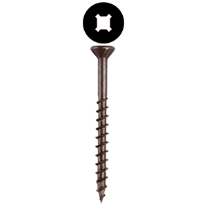 #8 x 1-1/8" Flat Head Assembly Screw, Combo Drive Turbo Thread with Nibs and Regular Point, Lubricated, Box of 8 Thousand by Wurth