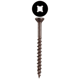 #8 x 1-1/8" Flat Head Assembly Screw, Combo Drive Turbo Thread with Nibs and Regular Point, Lubricated, Box of 8 Thousand by Wurth