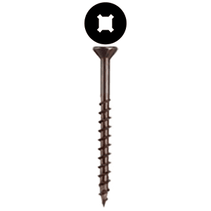 #8 x 1-3/4" Flat Head Assembly Screw, Combo Drive Turbo Thread with Nibs and Regular Point, Lubricated, Box of Thousand by Wurth