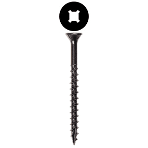 #8 x 1-5/8" Flat Head Assembly Screw, Combo Drive Coarse Thread with Nibs and Type 17 Auger Point, Zinc, Box of Thousand by Wurth