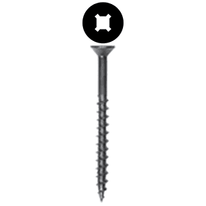 #8 x 2" Flat Head Assembly Screw, Combo Drive Coarse Thread and Regular Point, Lubricated, Box of 3.5 Thousand by Wurth