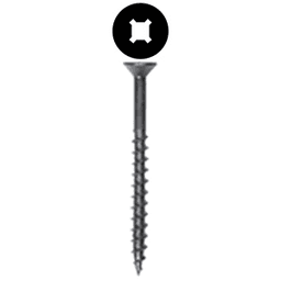 #8 x 2" Flat Head Assembly Screw, Combo Drive Coarse Thread and Regular Point, Lubricated, Box of 3.5 Thousand by Wurth