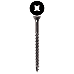 #8 x 2" Flat Head Assembly Screw, Combo Drive Coarse Thread with Nibs and Type 17 Auger Point, Zinc, Box of Thousand by Wurth