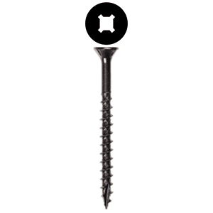 #8 x 2-1/2" Flat Head Assembly Screw, Combo Drive Coarse Thread with Nibs and Type 17 Auger Point, Zinc, Box of Thousand by Wurth