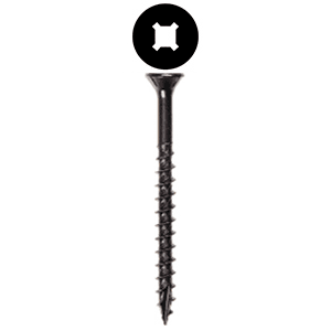 #8 x 2-1/2" Flat Head Assembly Screw, Combo Drive Coarse Thread with Nibs and Type 17 Auger Point, Zinc, Box of 2.5 Thousand by Wurth
