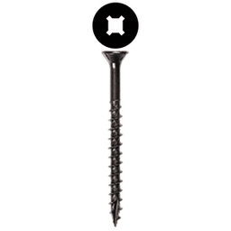 #8 x 2-1/2" Flat Head Assembly Screw, Combo Drive Coarse Thread with Nibs and Type 17 Auger Point, Zinc, Box of 2.5 Thousand by Wurth
