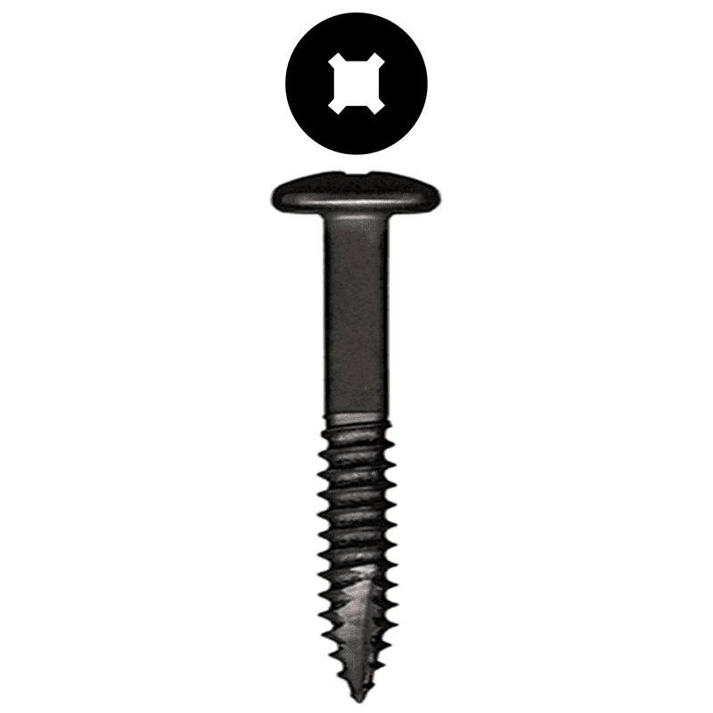 #8 x 2-1/2" Round Washer Head Assembly Screw, Combo Drive Turbo Thread and Regular Point, Lubricated, Box of 2 Thousand by Wurth