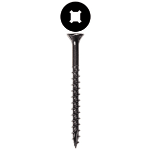 #8 x 2-1/4" Flat Head Assembly Screw, Combo Drive Coarse Thread with Nibs and Type 17 Auger Point, Zinc, Box of 3.5 Thousand by Wurth