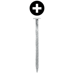 #8 x 2-1/2" Truss Head Installation Screw, Phillips Drive Fine Thread and Needle Point, Zinc/White Head, Box of 2 Thousand by Wurth