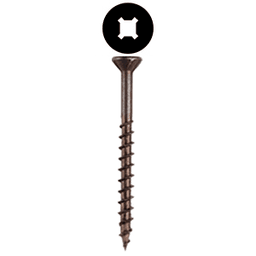 #8 x 2-3/4" Flat Head Assembly Screw, Combo Drive Turbo Thread with Nibs and Regular Point, Lubricated, Box of 2 Thousand by Wurth