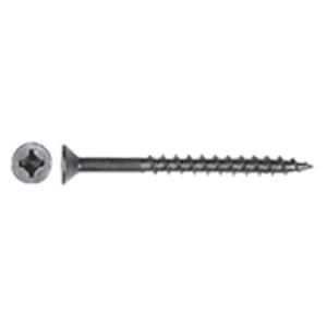 #8 x 3" Flat Head Assembly Screw, Combo Drive Coarse Thread and Regular Point, Lubricated, Box of 1.5 Thousand by Wurth