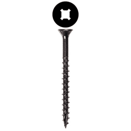 #8 x 3" Flat Head Assembly Screw, Combo Drive Coarse Thread with Nibs and Type 17 Auger Point, Zinc, Box of 2 Thousand by Wurth