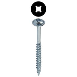 #8 x 3" Round Washer Head Installation Screw, Combo Drive Coarse Thread and Regular Point, Zinc with Zinc Head, Box of 1.5 Thousand by Wurth