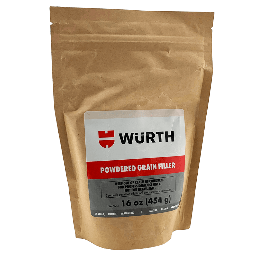 Wurth Fill and Finish Powdered Water-Based Wood Filler, 16oz, Alder