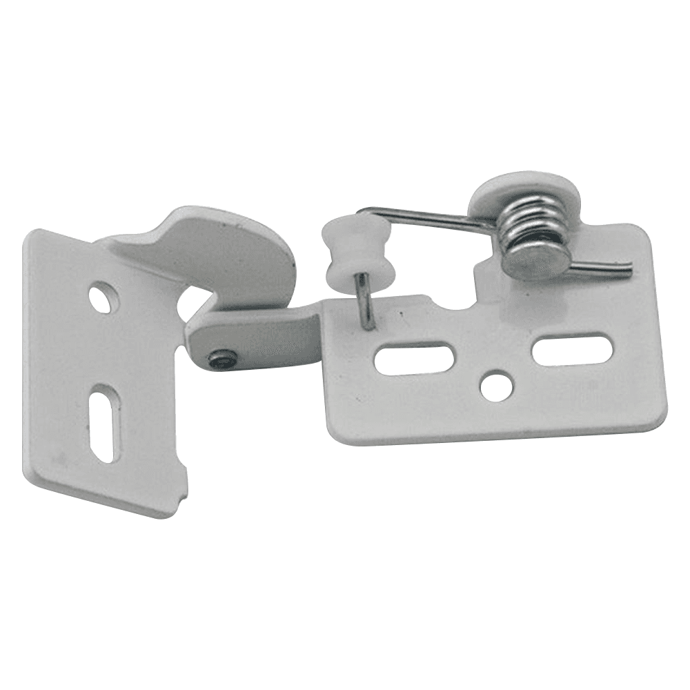 #4 Non-Wrap Knife Pin Hinge, Self-Closing, 3/8" Inset, White Powder Coated, 50/Box