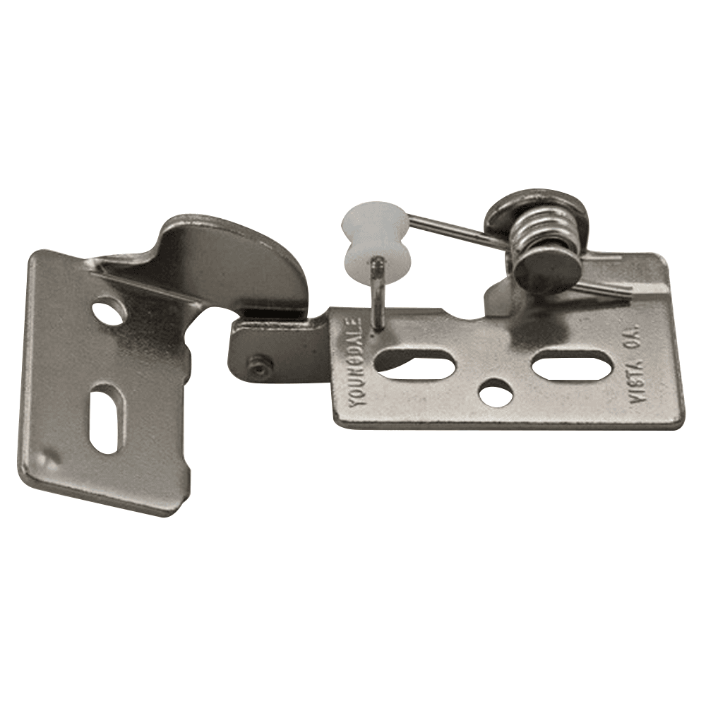 #65 Non-Wrap Knife Pin Hinge, Self-Closing, 1/2" Overlay, Nickel-Plated, 25/Box