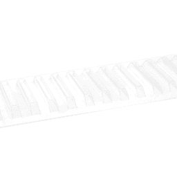 60" Binning Strip, 2-3/4", Clear
