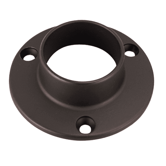 1-5/16" Diameter Closed Flange for Round Closet Rods, Oil-Rubbed Bronze Finish