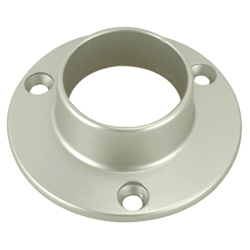 1-5/16" Diameter Closed Flange for Round Closet Rods, Dull Nickel Finish