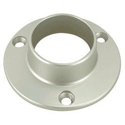 1-5/16" Diameter Closed Flange for Round Closet Rods, Dull Nickel Finish