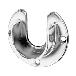 32mm Diameter Open Flange for Round Closet Rods, Polished Chrome